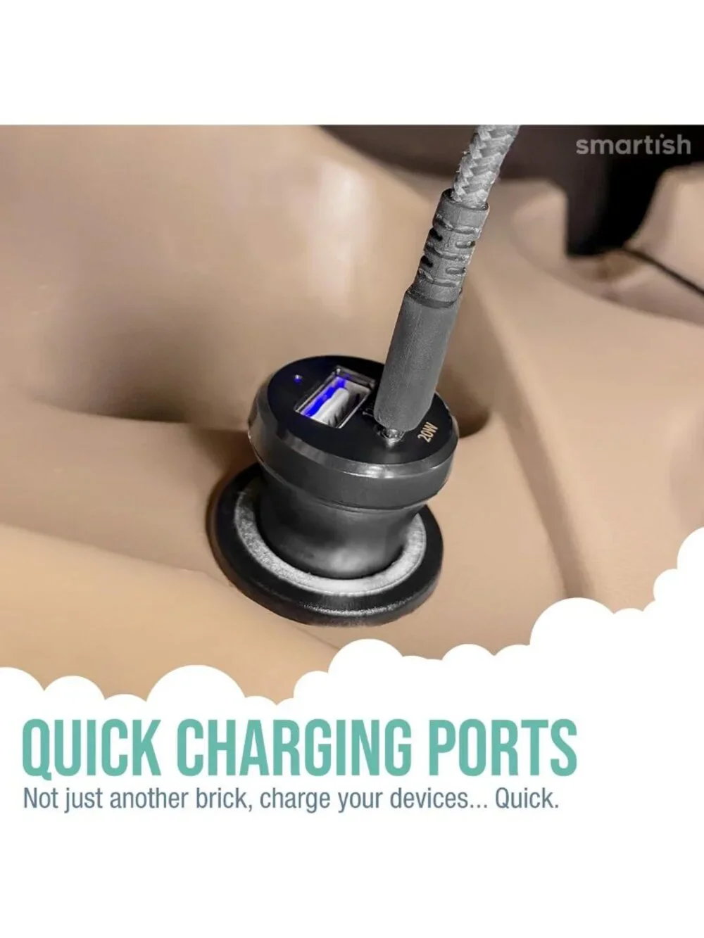 Fast Dual USB Car Charger 4.8A Quick Charge for iPhone, Android & All Devices